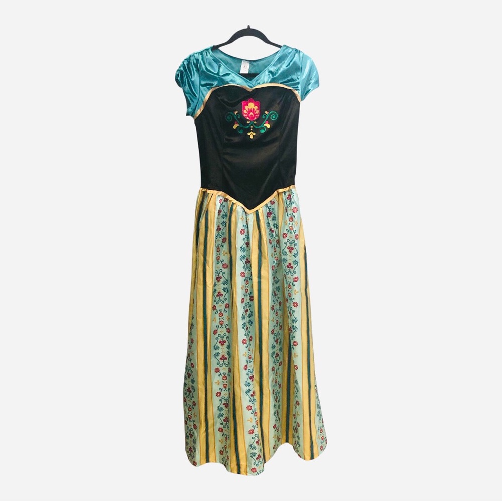 Little Adventures Enchanted Alpine Coronation Costume Floral Print Maxi Dress